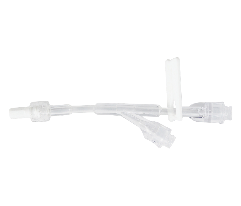 Puerto de válvula sin aguja de doble lumen, válvula con conector Y